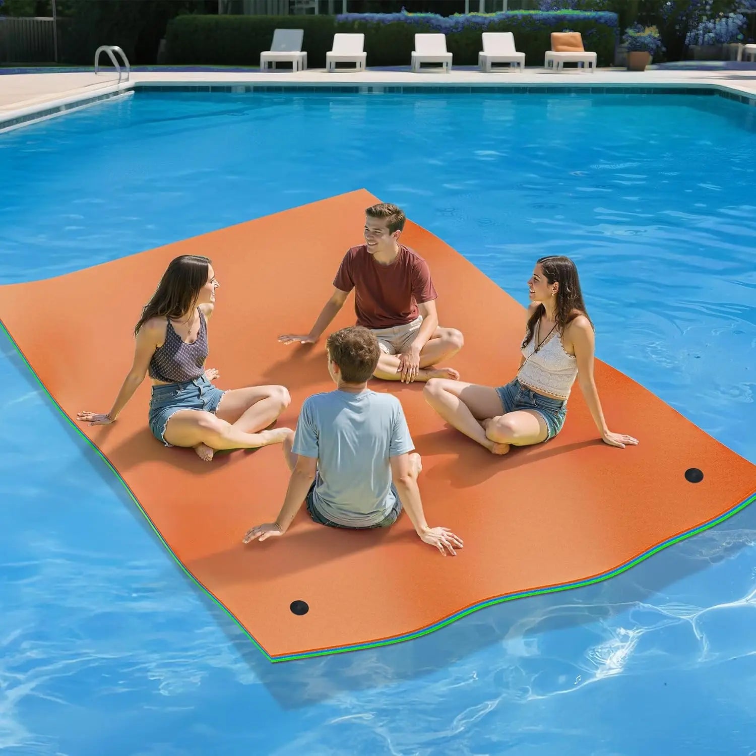 9'/12' Lily Pad Floating Mat for Lake and Pool