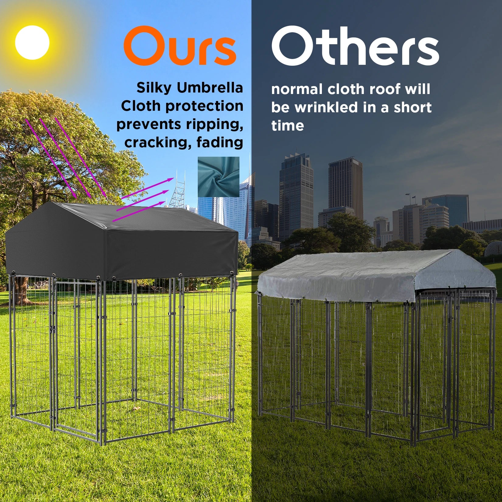 XXL Large Luxury Outdoor Dog Kennel Pet House Enclosure