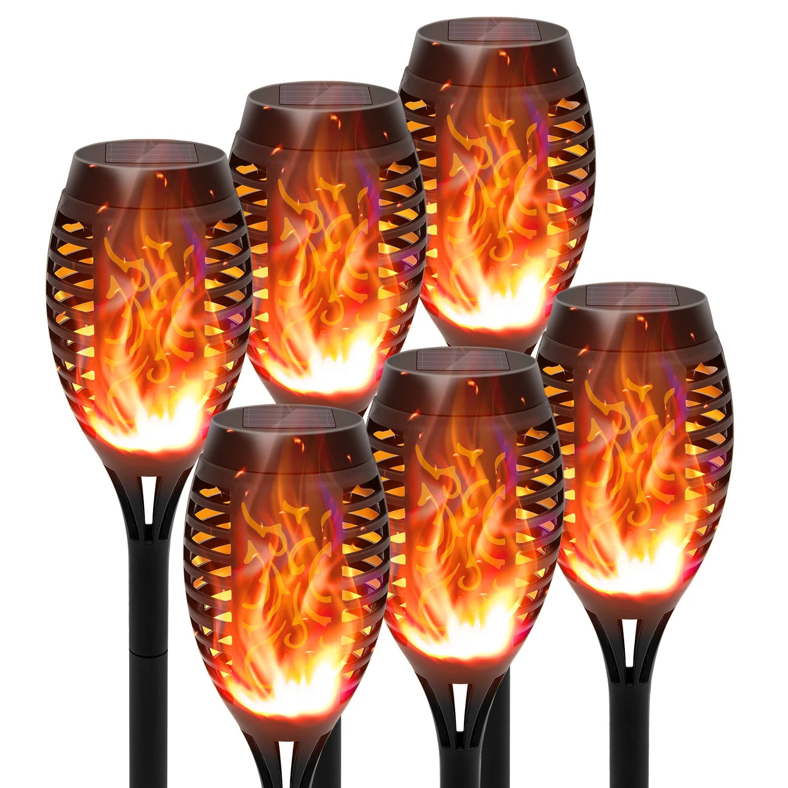 Solar Lights Outdoor LED 4/6/8/12Pcs Solar Torch Lights