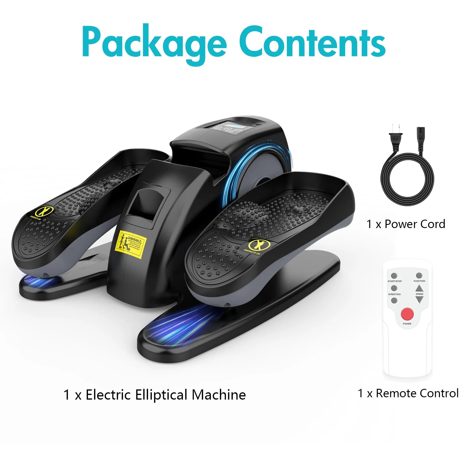 Under-Desk Elliptical Machine Portable Pre-Installed