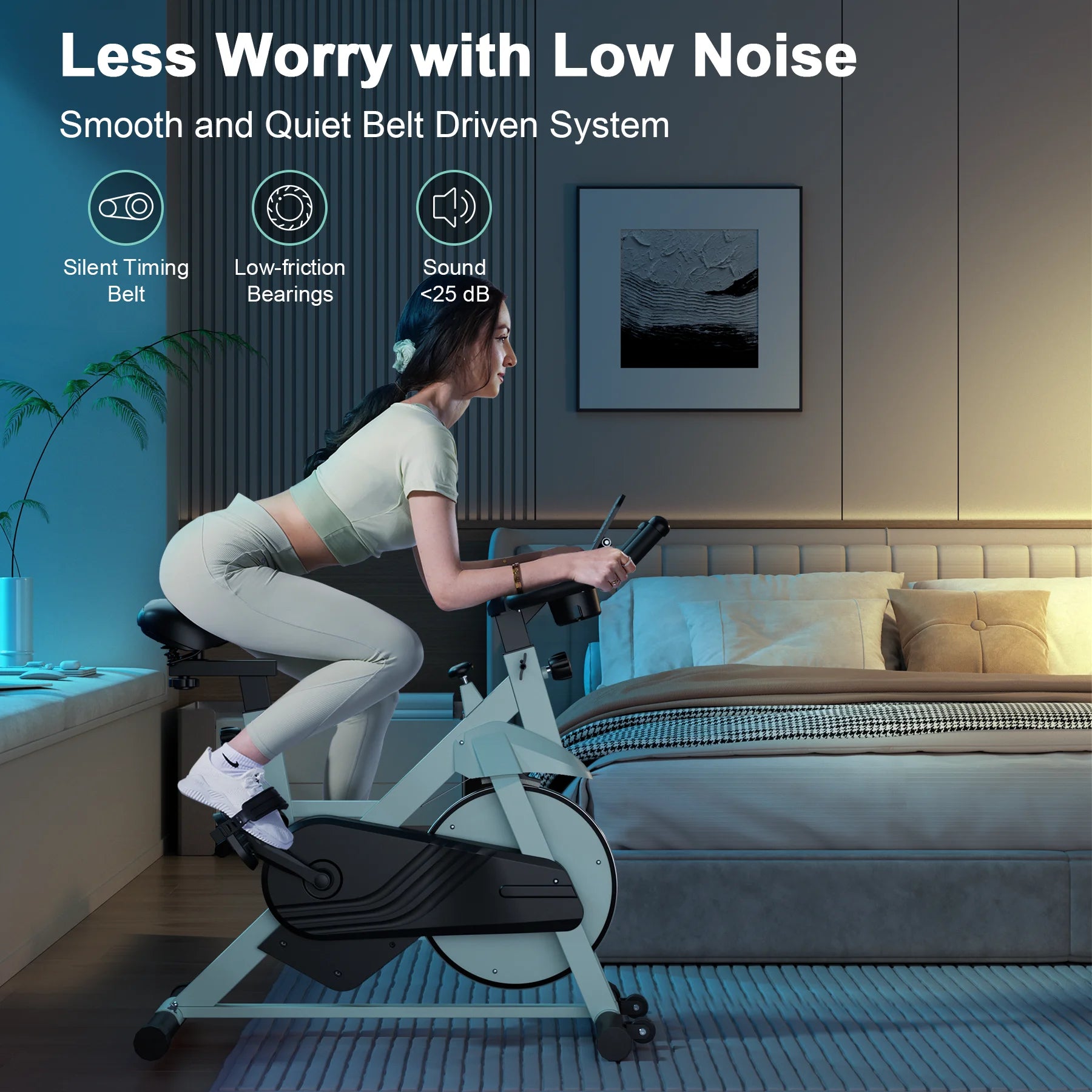 Exercise Bike, 32-Level Magnetic Resistance Stationary Bike