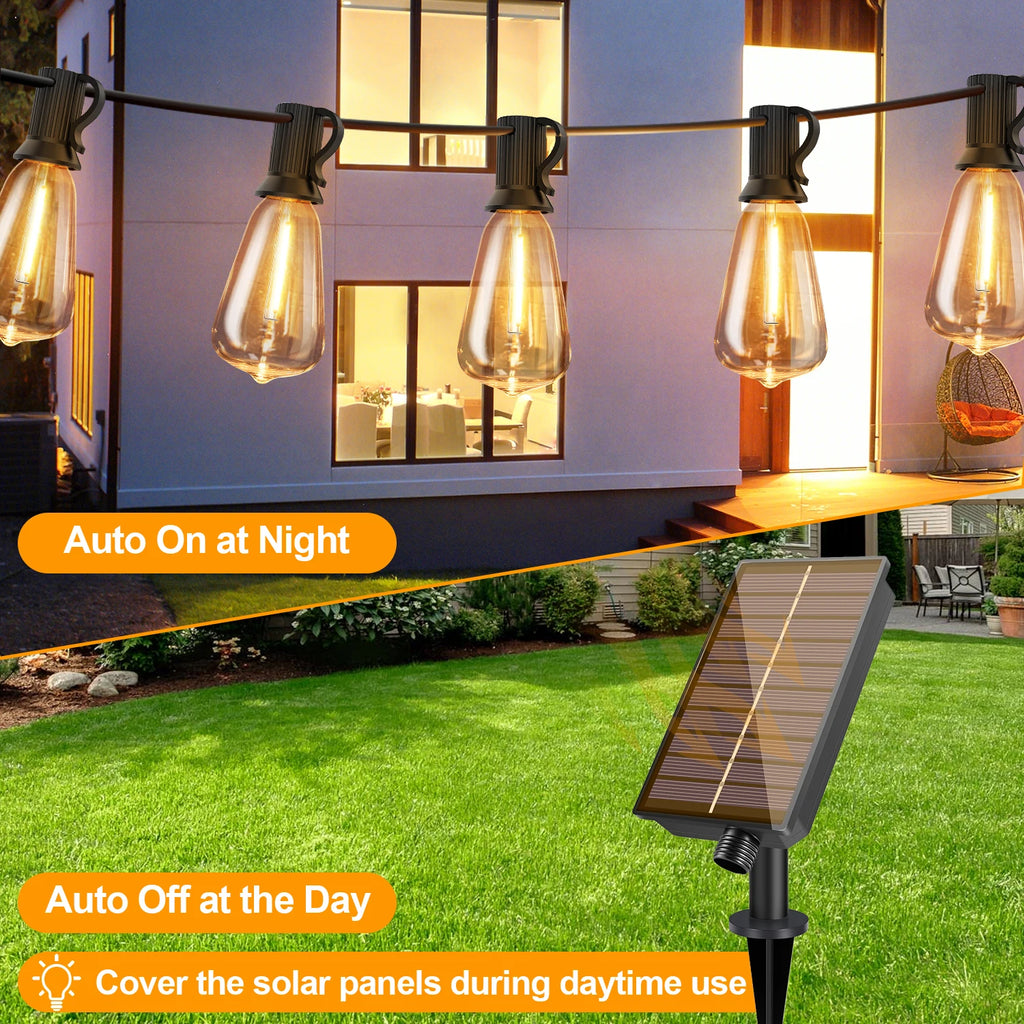 Solar Globe LED String Lights With Remote Control G40
