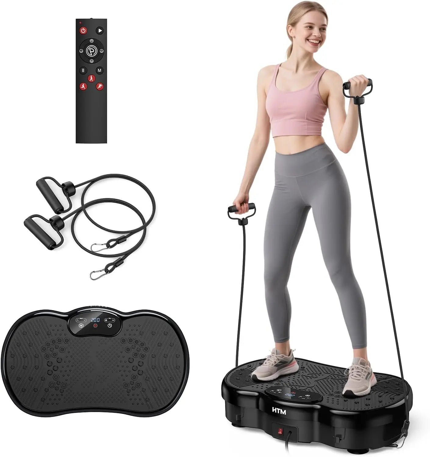 Fitness Vibration Plate Exercise Machine Calorie Tracking