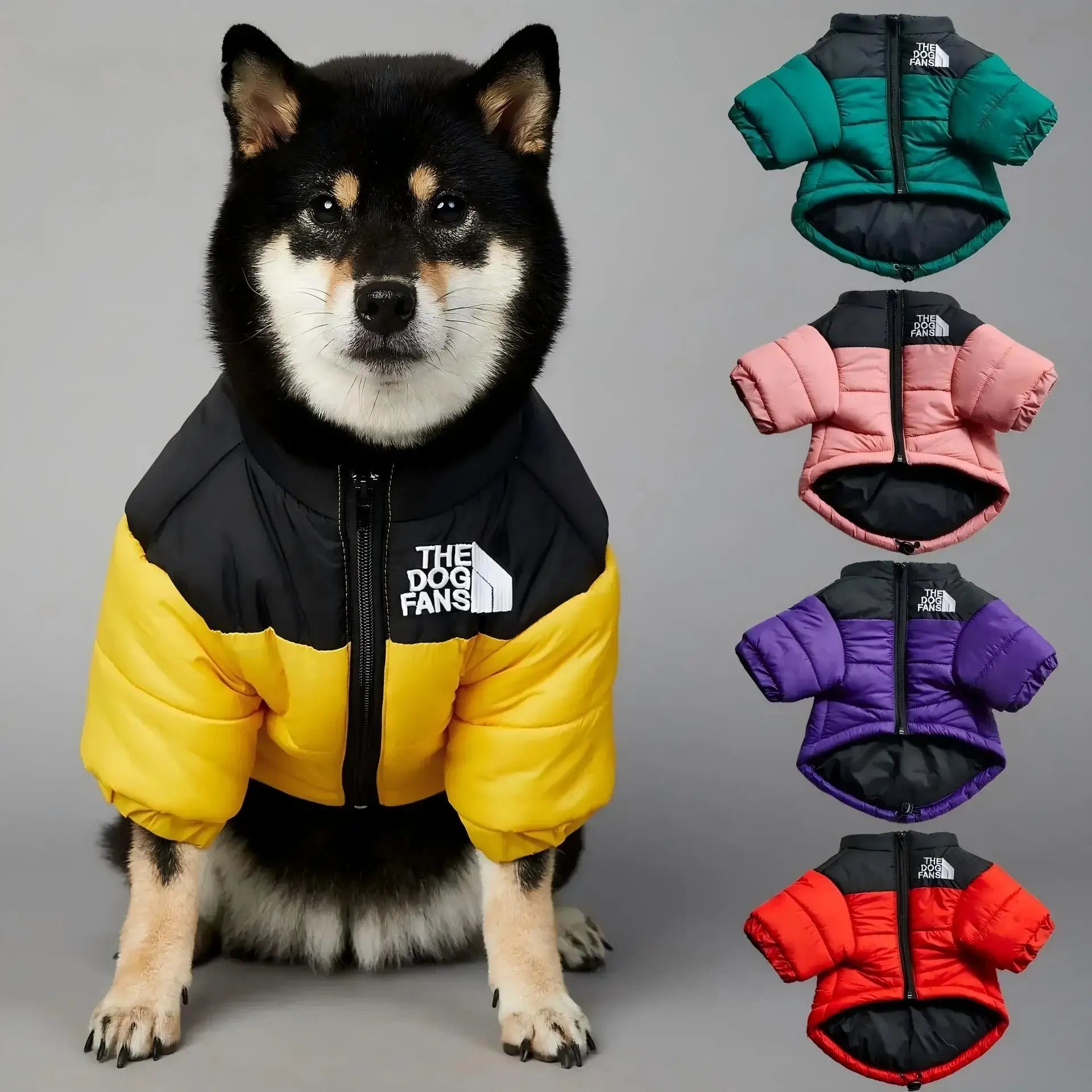 Dog Winter Warm Thick Down Jacket for Small & Medium Dogs