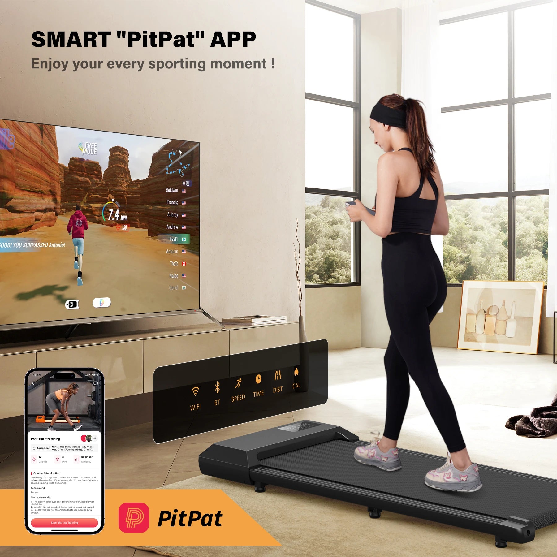 Smart Under Desk Treadmill for Home Office