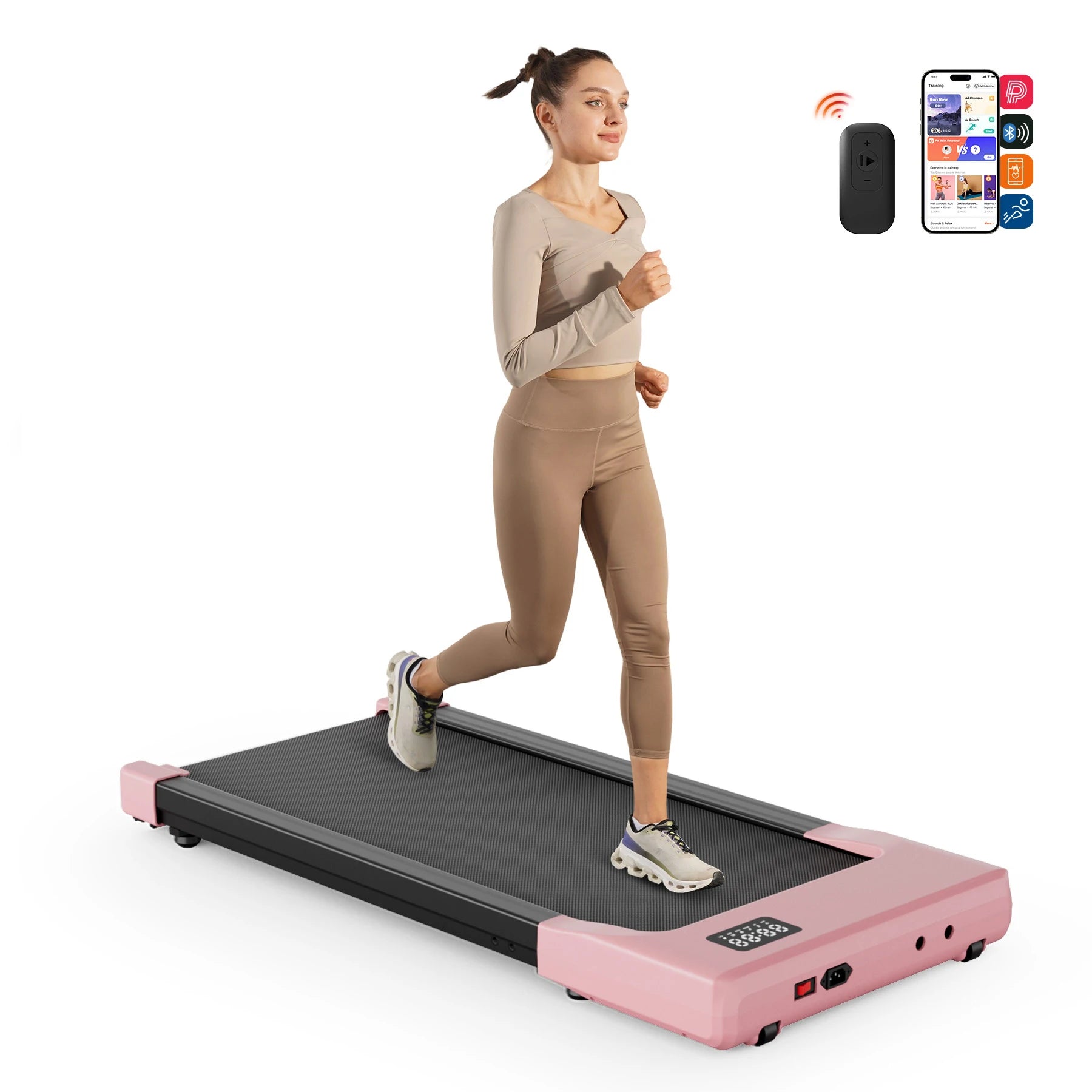 Walking Pad Treadmill 2 in 1 Portable with Remote Control