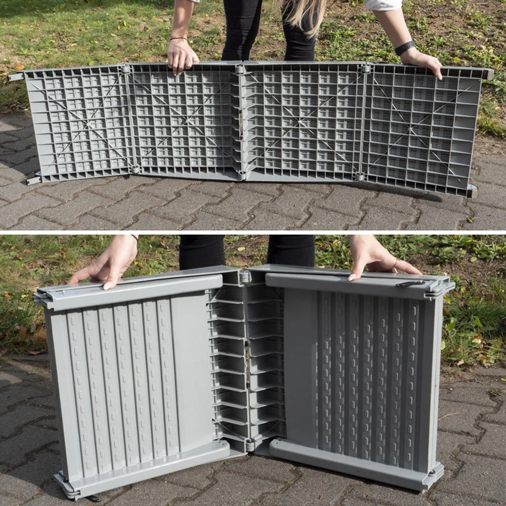 Folding Portable Pet Stair Ramp Non-Slip Rug Surface