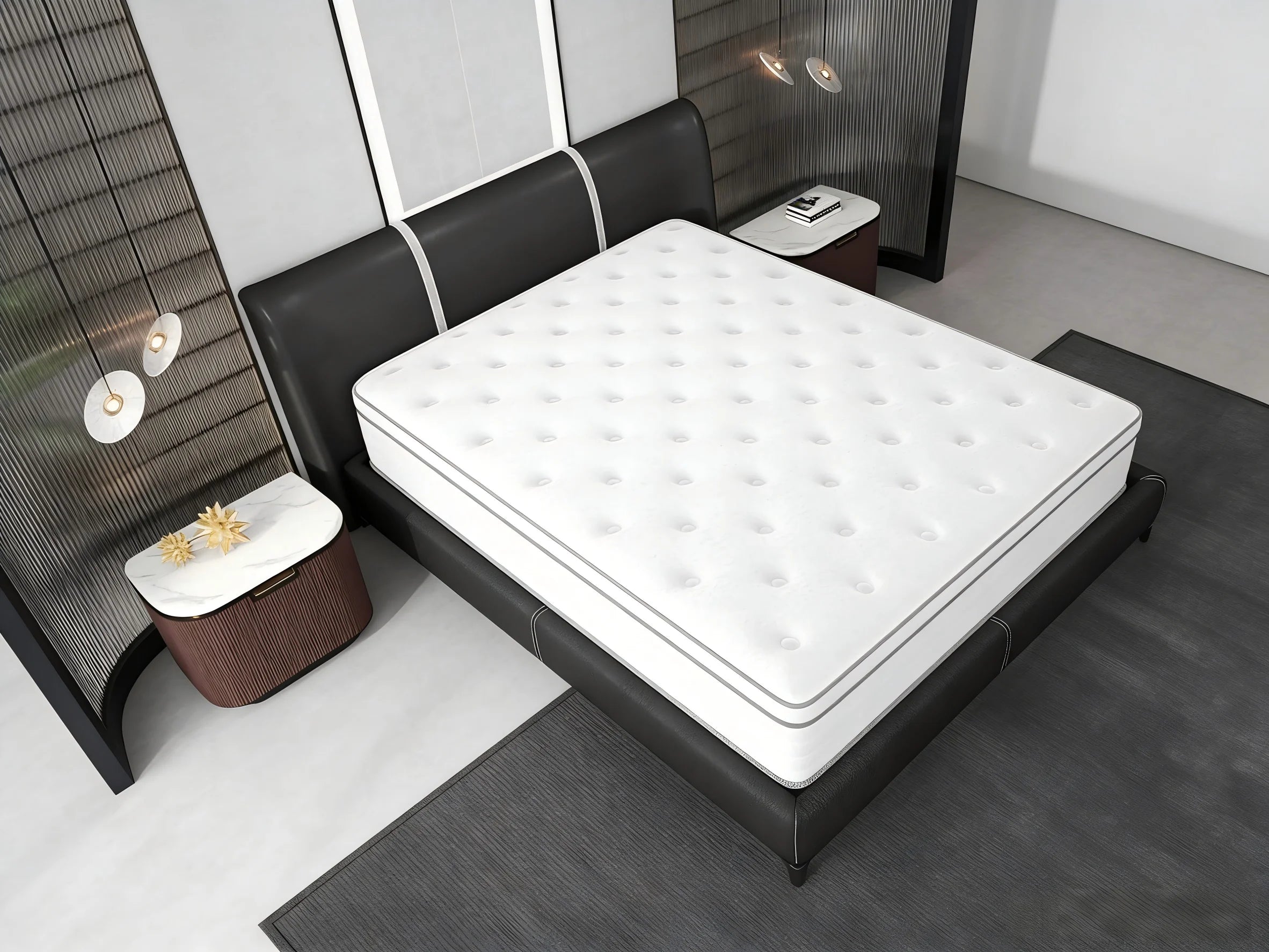 King/Queen/Full 14/12/10 inch Pain Relieving Hybrid Mattress