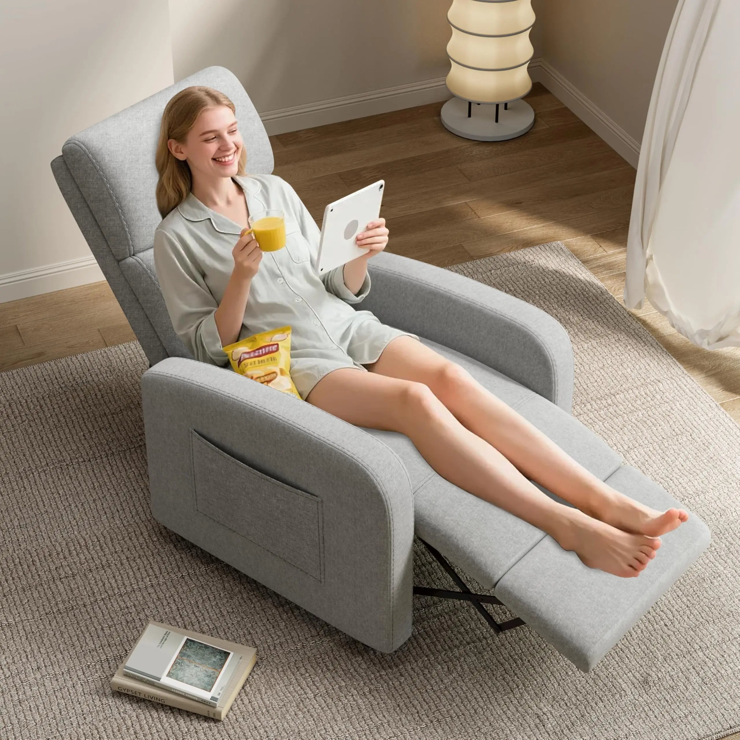 Push Back Recliner Chair For Adults