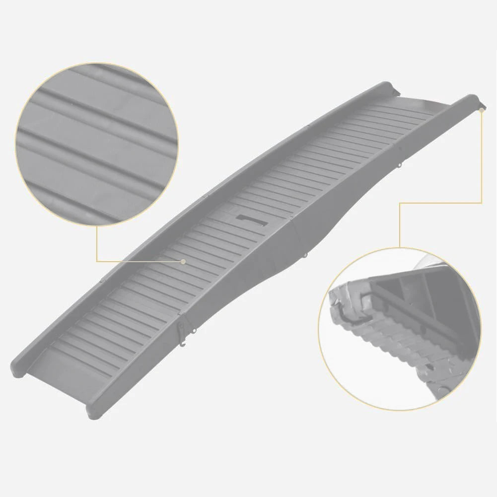 Folding Portable Pet Stair Ramp Non-Slip Rug Surface