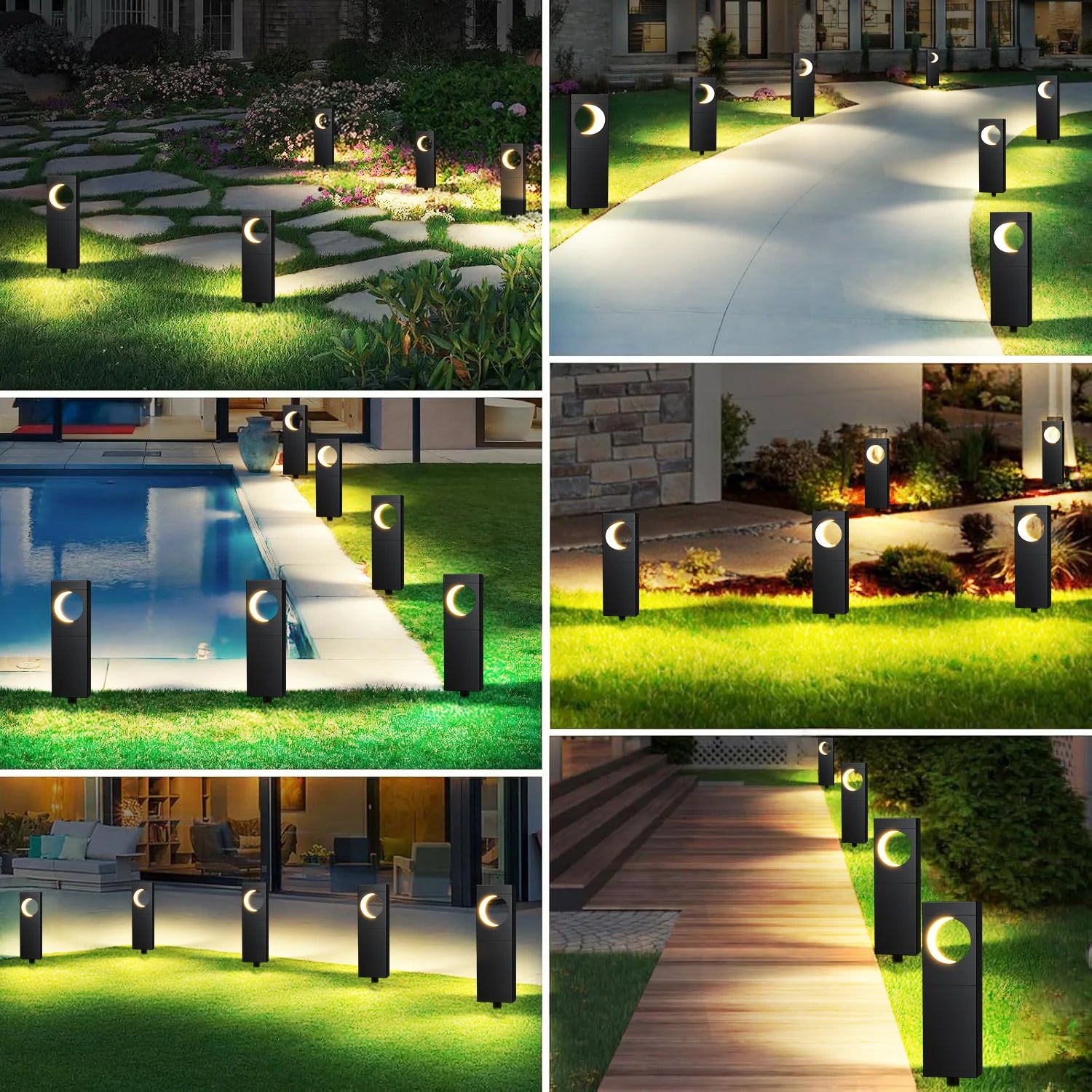 4/6 Pack Super Bright Solar LED Pathway Lights