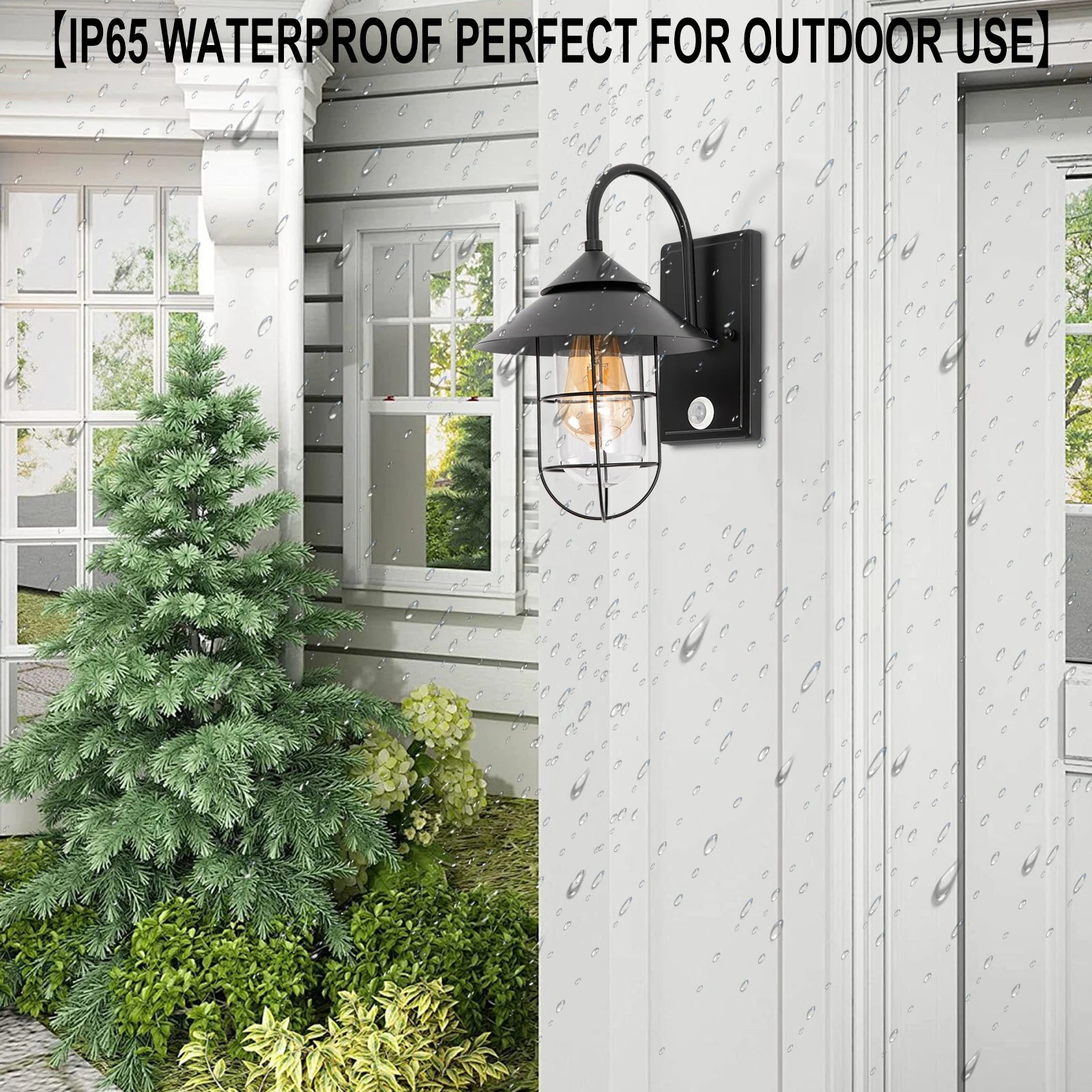 Outdoor Lamp 60W  Motion Sensor Wall Sconce
