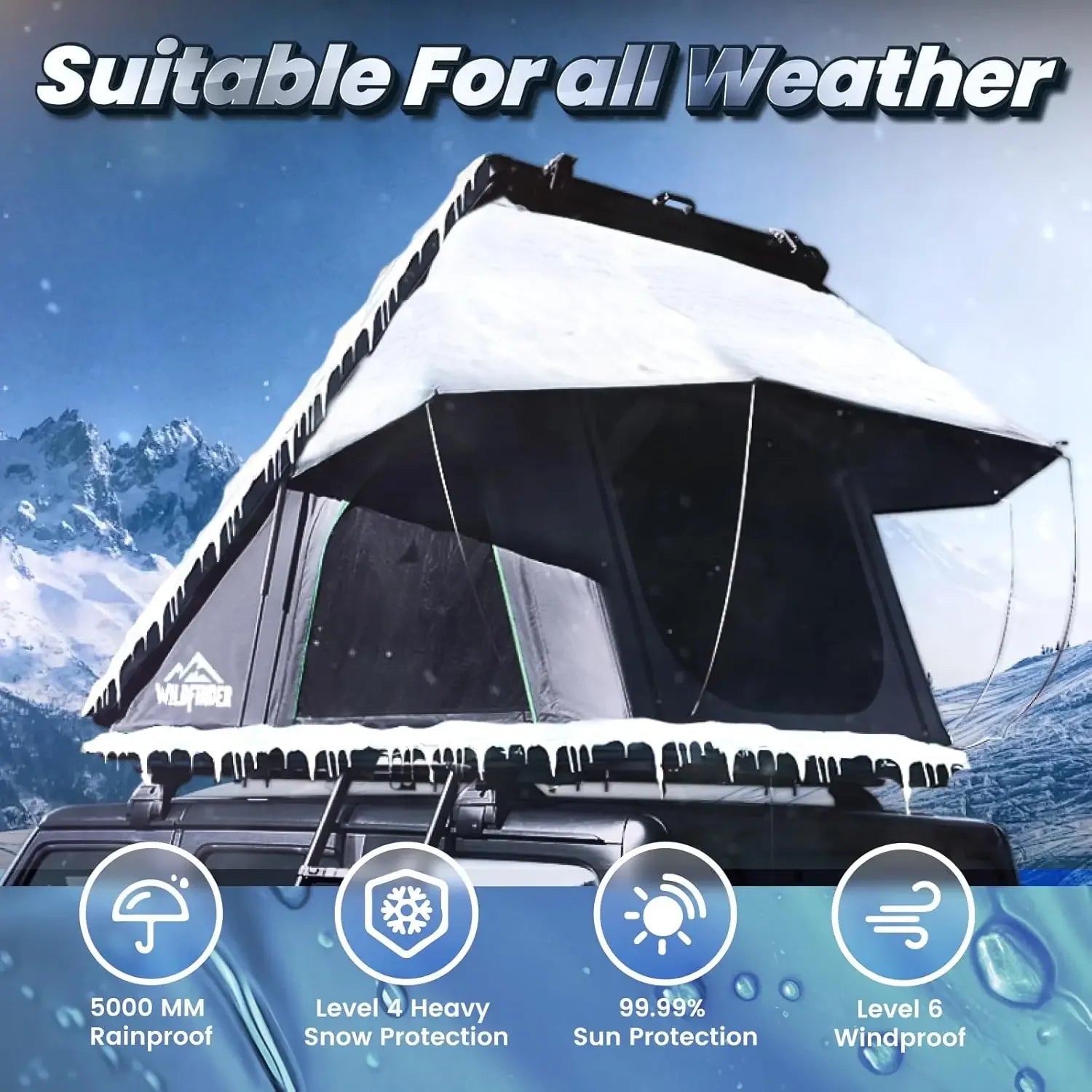 Modern Camping Car Tent Hard Shell for Jeep SUV