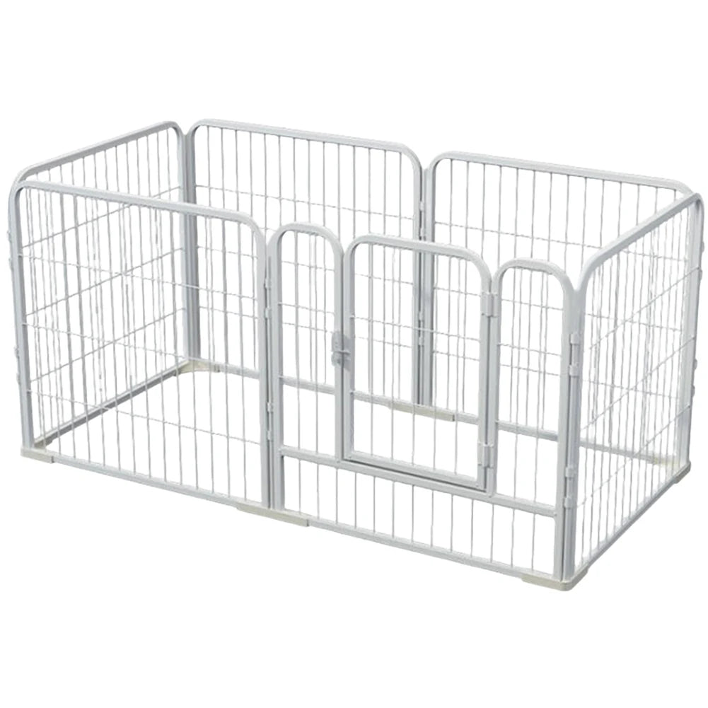 6 Panels Heavy Duty Dog Puppy Playpen Foldable Detachable