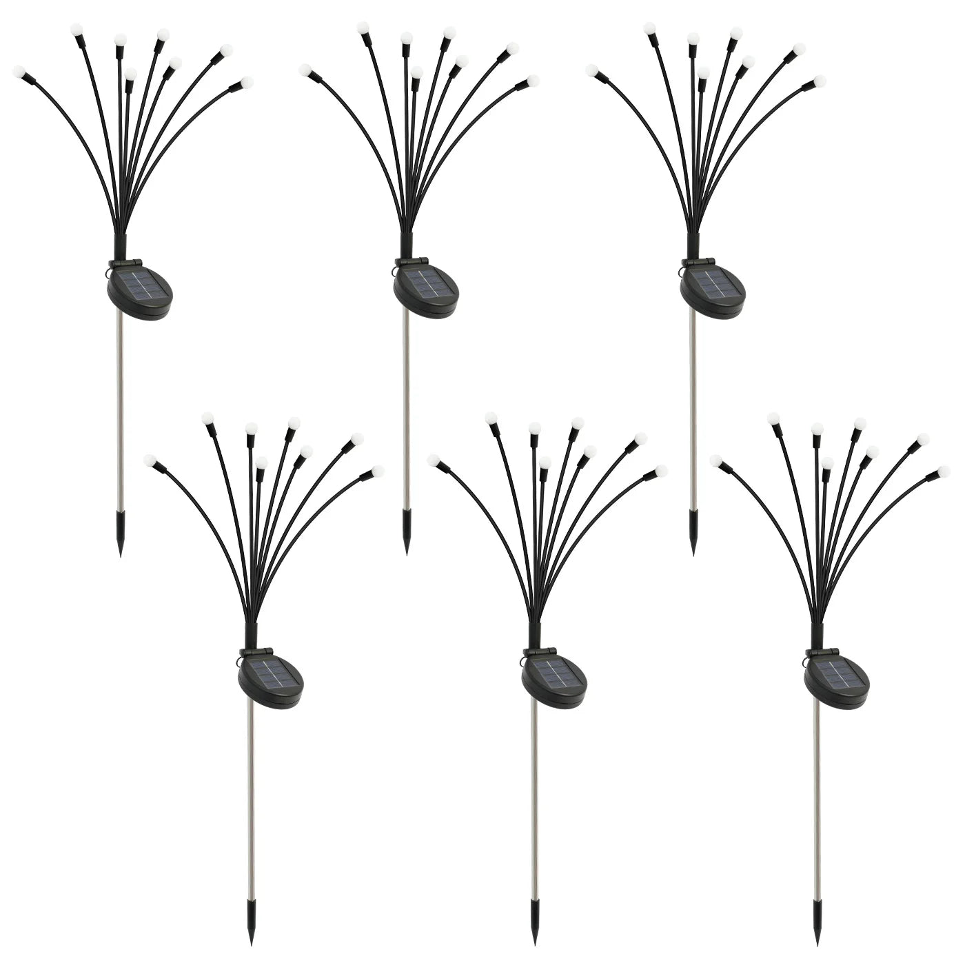 8-Head Solar Firefly Lights For Outdoor Decorative Garden