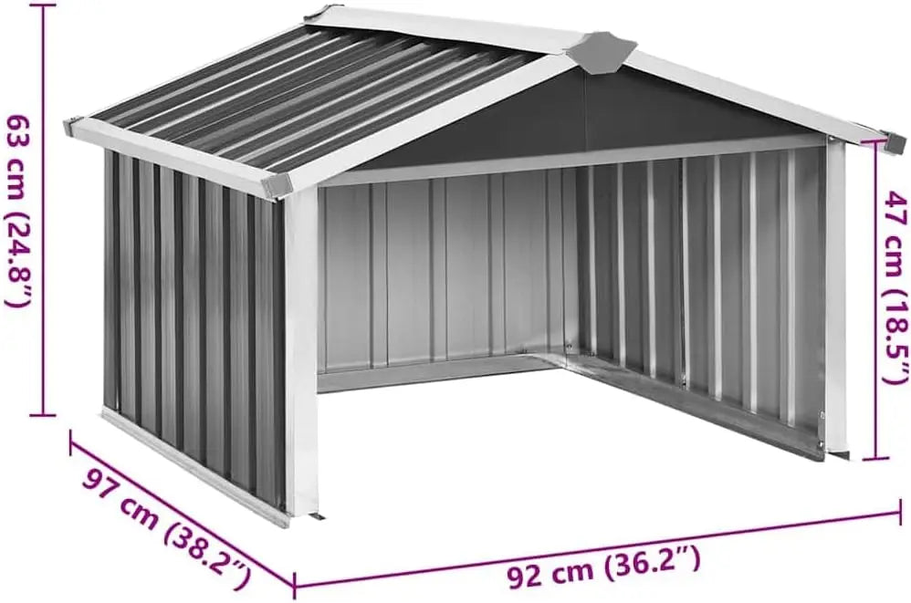 Garden Robot Lawnmower Shed Galvanized Steel
