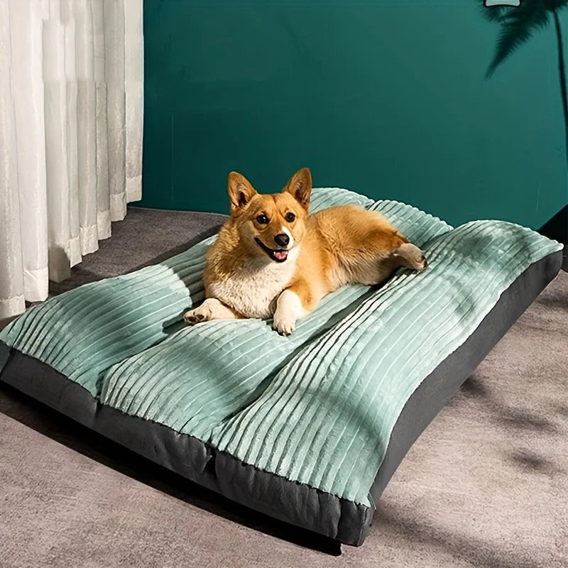 Winter Warm Pet Bed Corduroy Dog Sleeping Mat