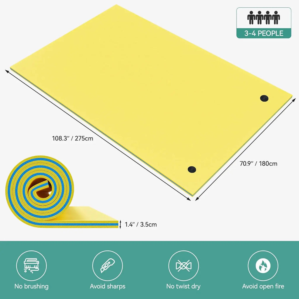 9'/12' Lily Pad Floating Mat for Lake and Pool