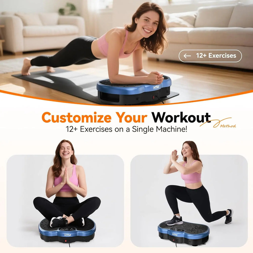 Fitness Vibration Plate Exercise Machine Calorie Tracking