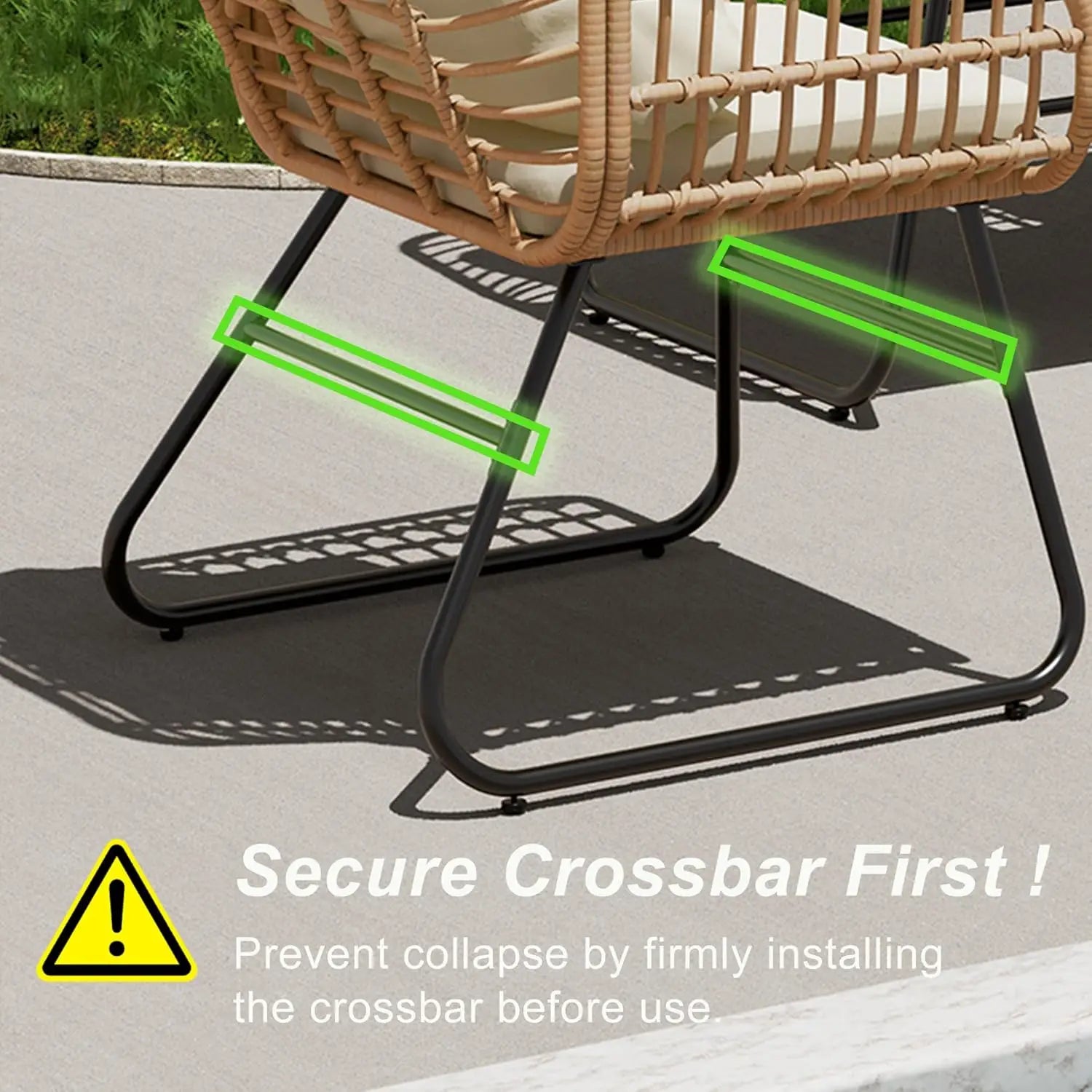 4-Piece Outdoor Patio  Set with Cushions & Tempered Glass Table