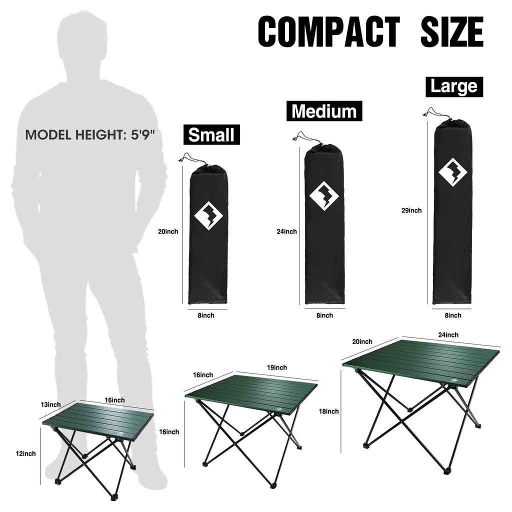 Portable Camping Side Folding Table with Carry Bag