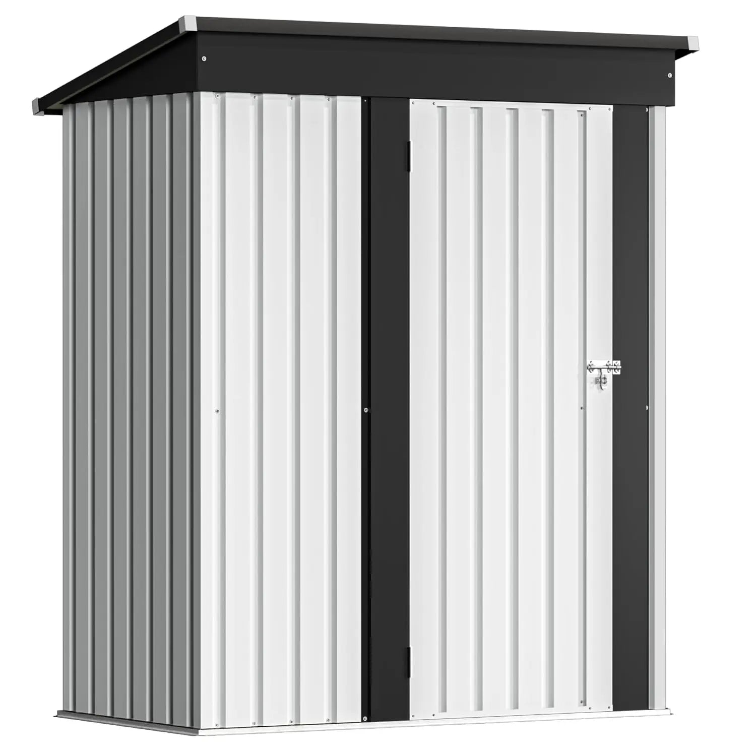 Outdoor Storage Shed 5 x 3 FT Lockable Metal Steel Anti-Corrosion Customized