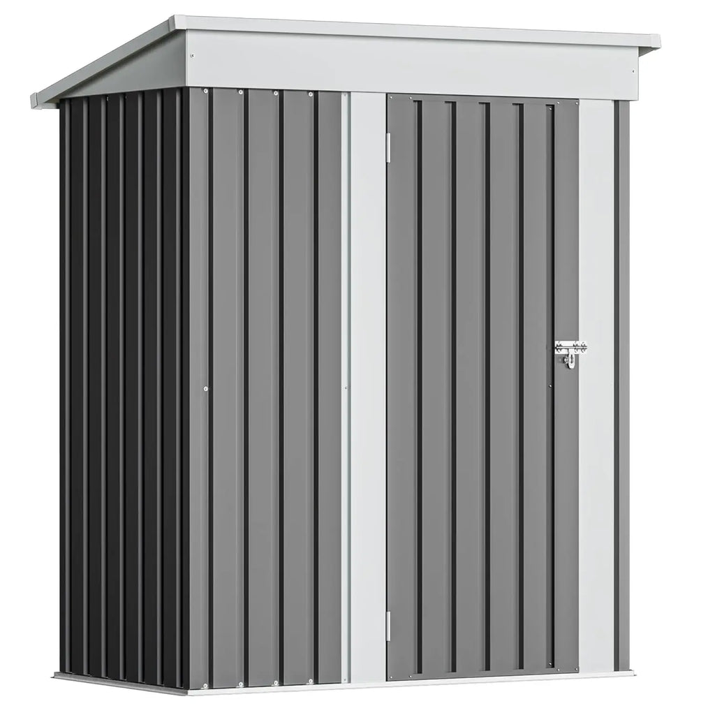 Outdoor Storage Shed 5 x 3 FT Lockable Metal Steel Anti-Corrosion Customized