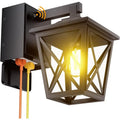 Porch Lights with Outlet, Dusk to Dawn Wall Sconce
