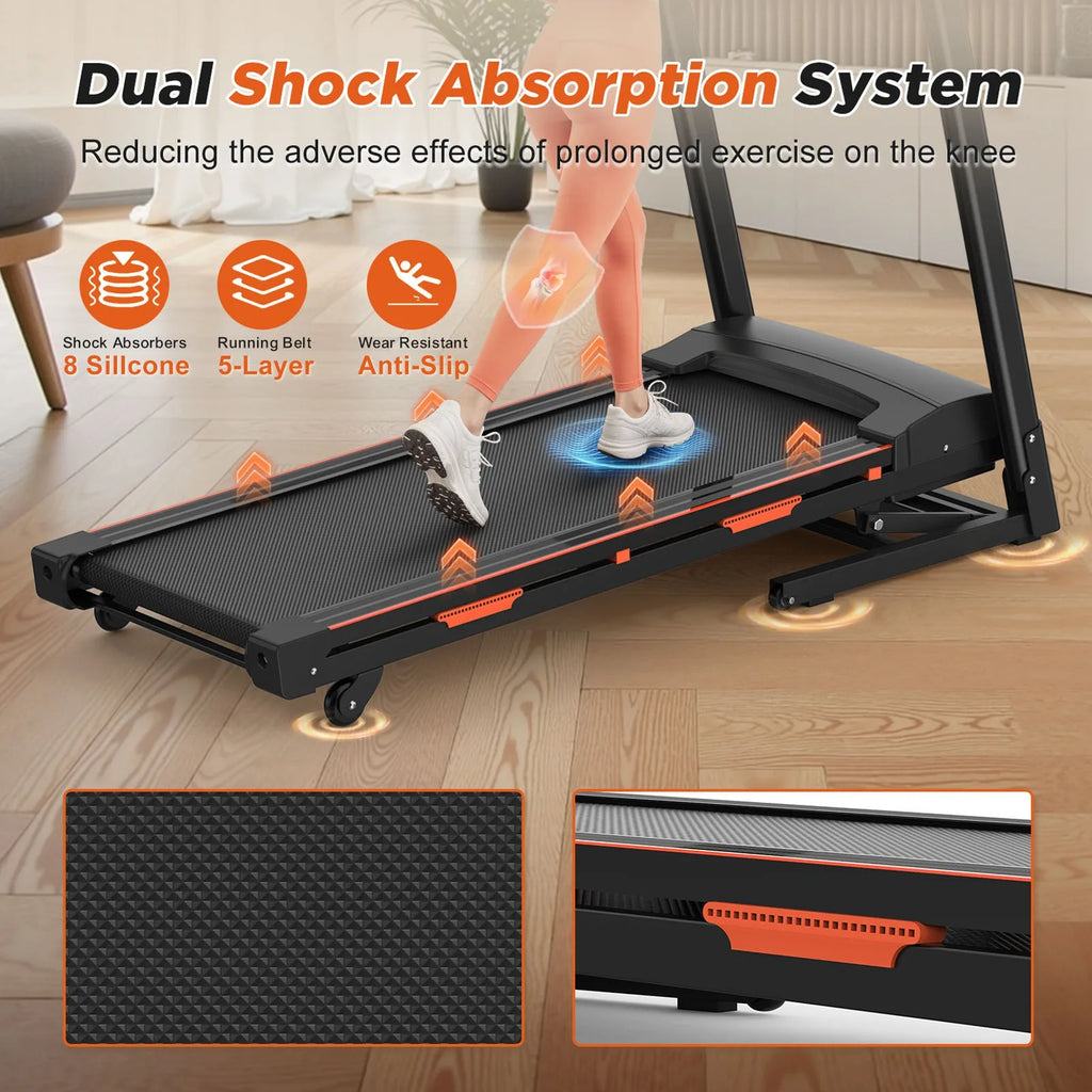 US 15% Auto Incline Treadmills 400LBS Heavy Duty Capacity