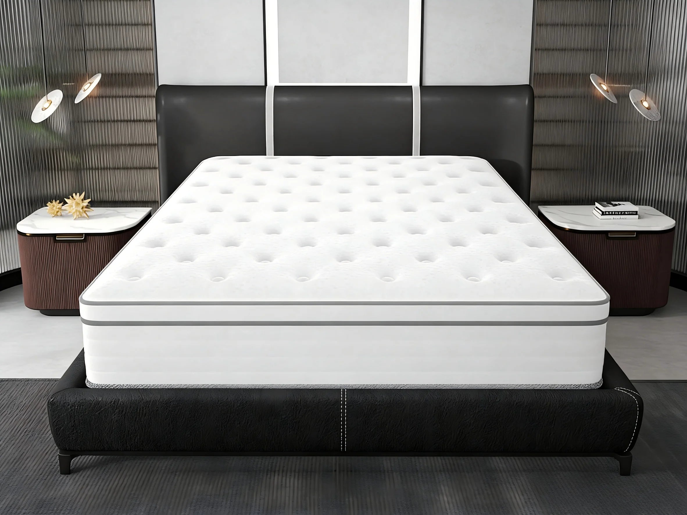 King/Queen/Full 14/12/10 inch Pain Relieving Hybrid Mattress