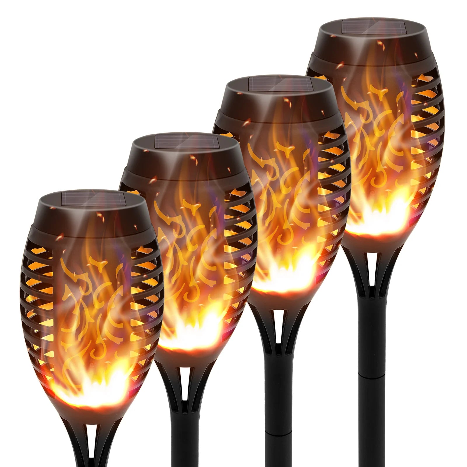 Solar Lights Outdoor LED 4/6/8/12Pcs Solar Torch Lights