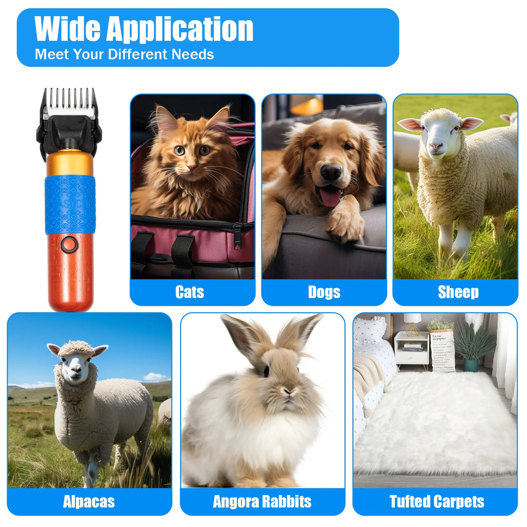 36W Professional Dog Clipper Cat Hair Trimmer Pet Grooming
