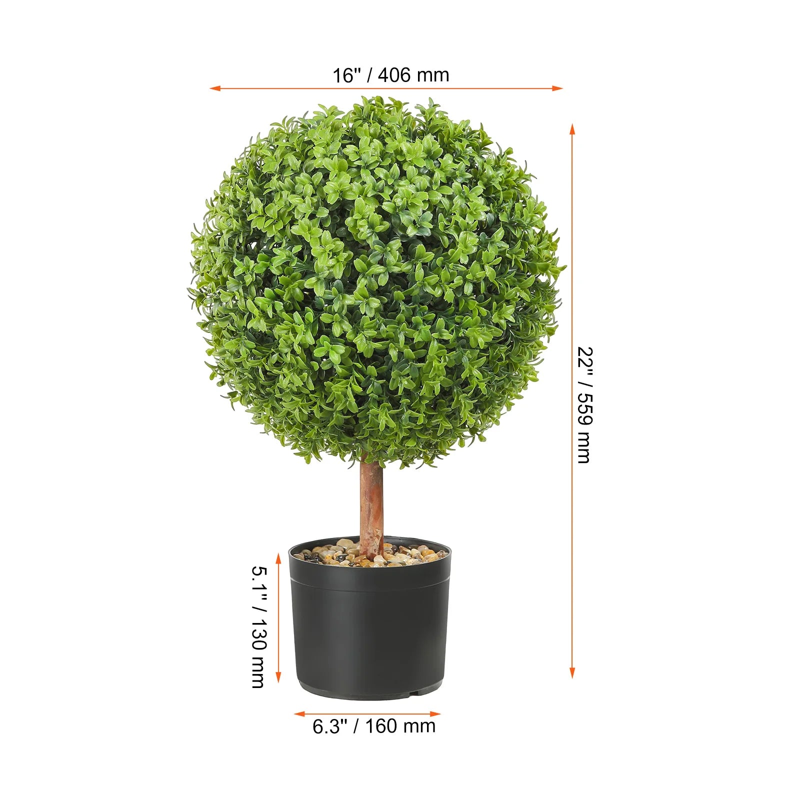 Artificial Boxwood Tower Topiary Spiral Artificial Plant 36/48in high