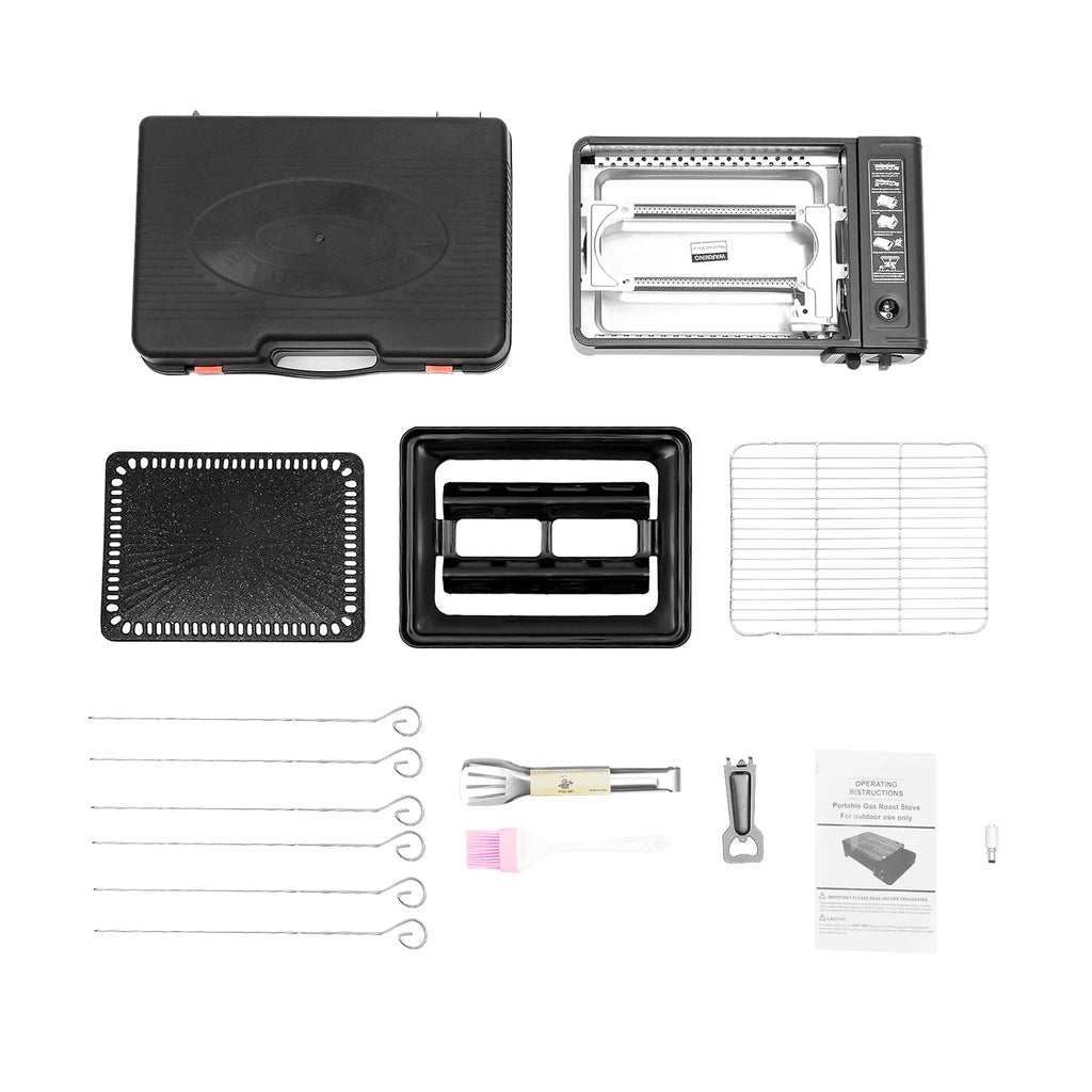 Portable Camping Grill Gas Stove Butane  For Traveling,