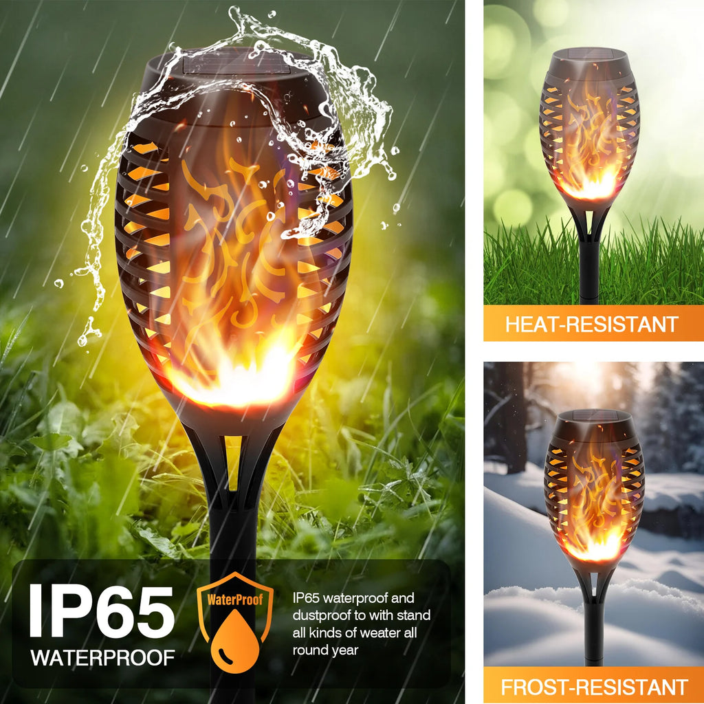 Solar Lights Outdoor LED 4/6/8/12Pcs Solar Torch Lights